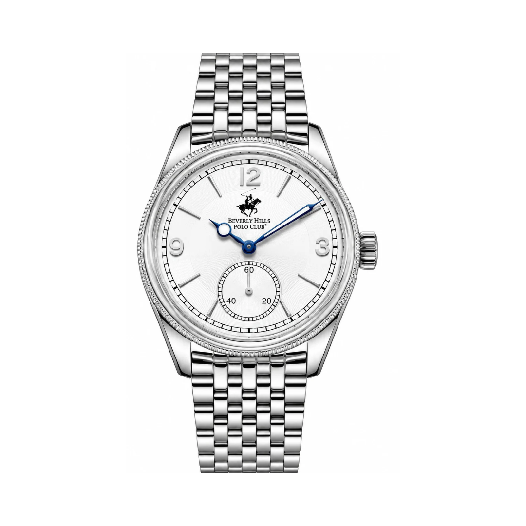 Beverly Hills Polo Club Men's Silver Dial Stainless Steel Quartz Chronograph Watch BP3890X.330
