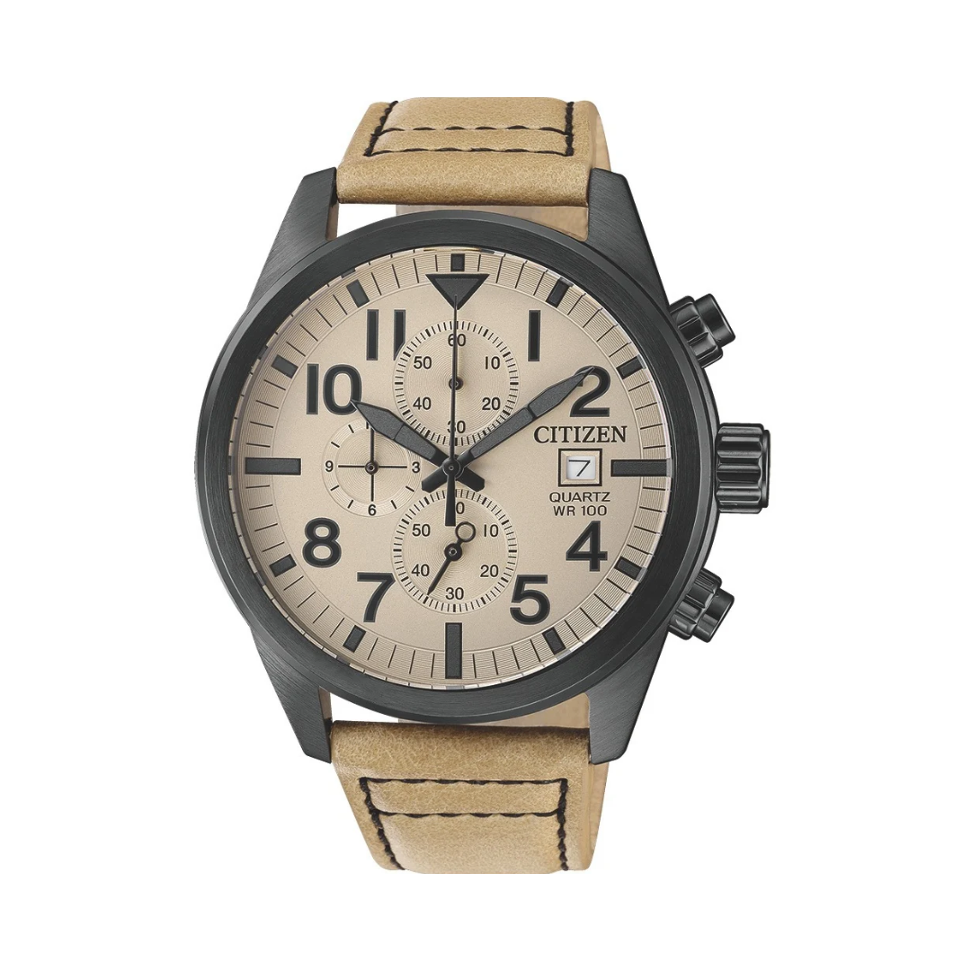 Citizen AN3625-07X Leather Strap Men Watch
