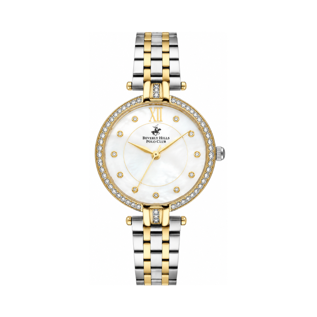 Beverly Hills Polo Club Women's Silver Dial Two-Tone Stainless Steel Watch BP3256C.230