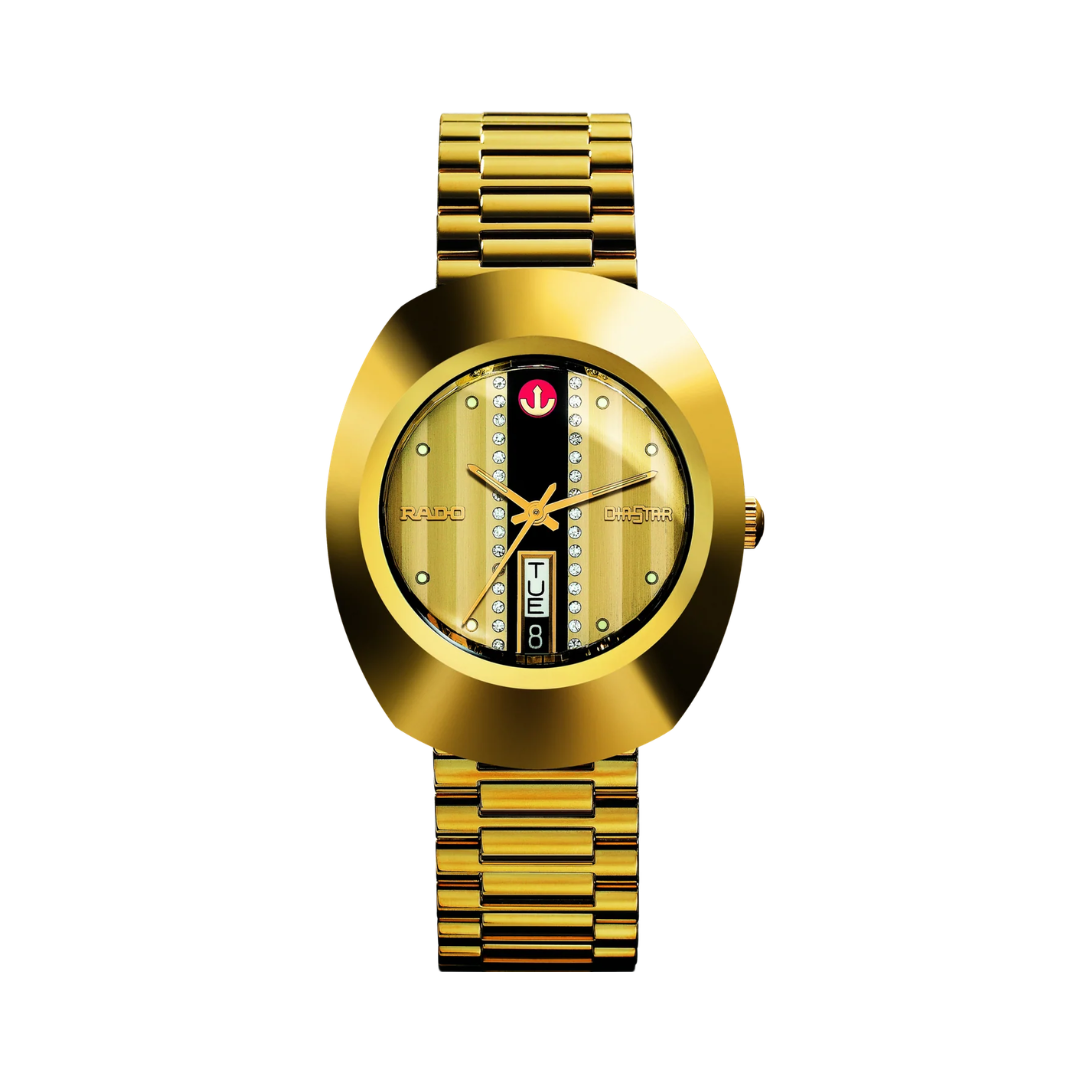 Rado Original Automatic R12413343 Yellow Gold Diamond Dial Men's Watch