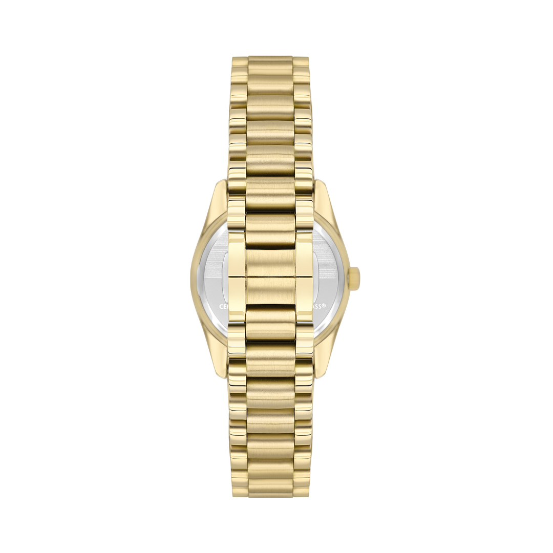 Beverly Hills Polo Club BP3596C.170 Women's Green Floral Dial Gold Stainless Steel Watch