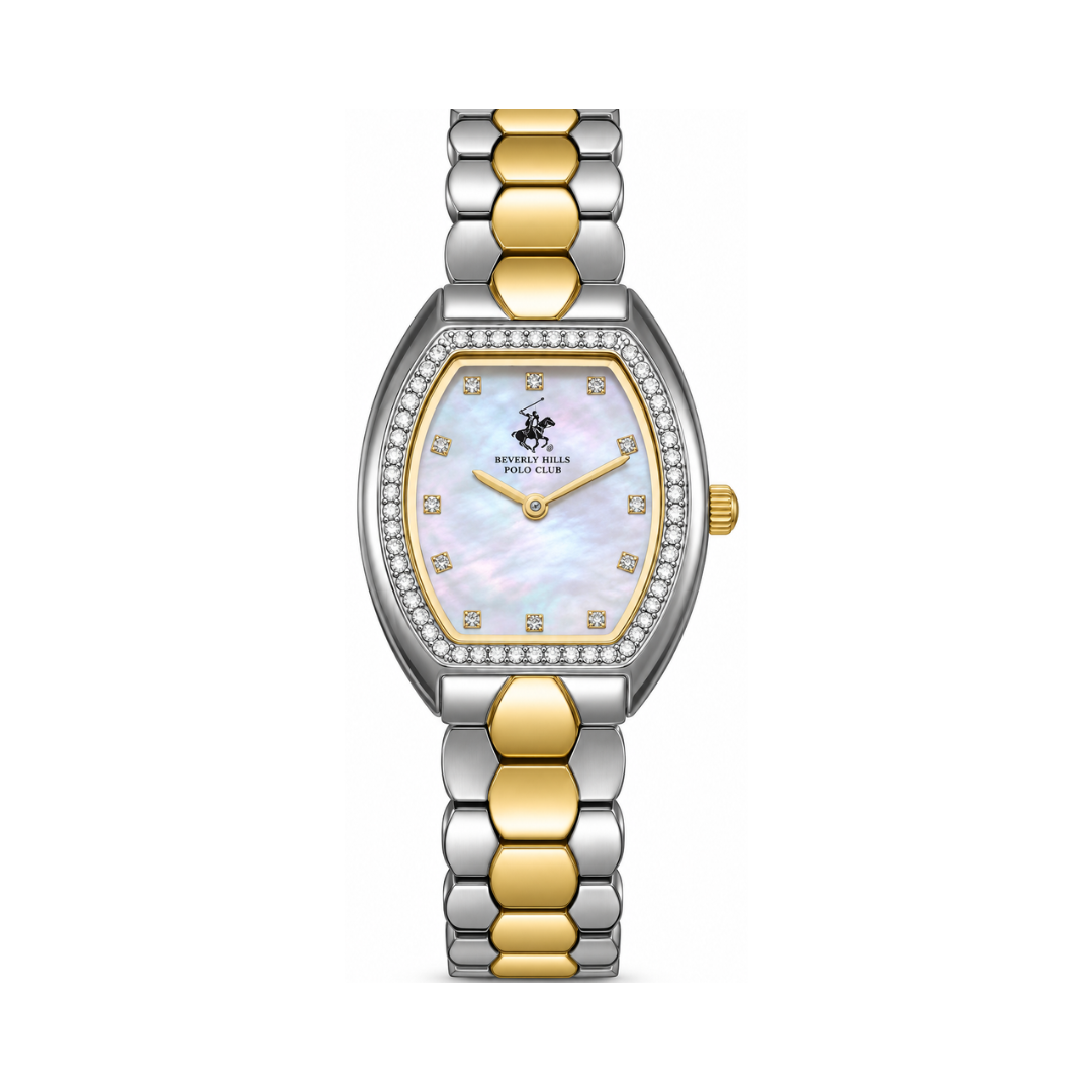 Beverly Hills Polo Club Women's MOP Dial Two-Tone Stainless Steel Watch BP3642C.220