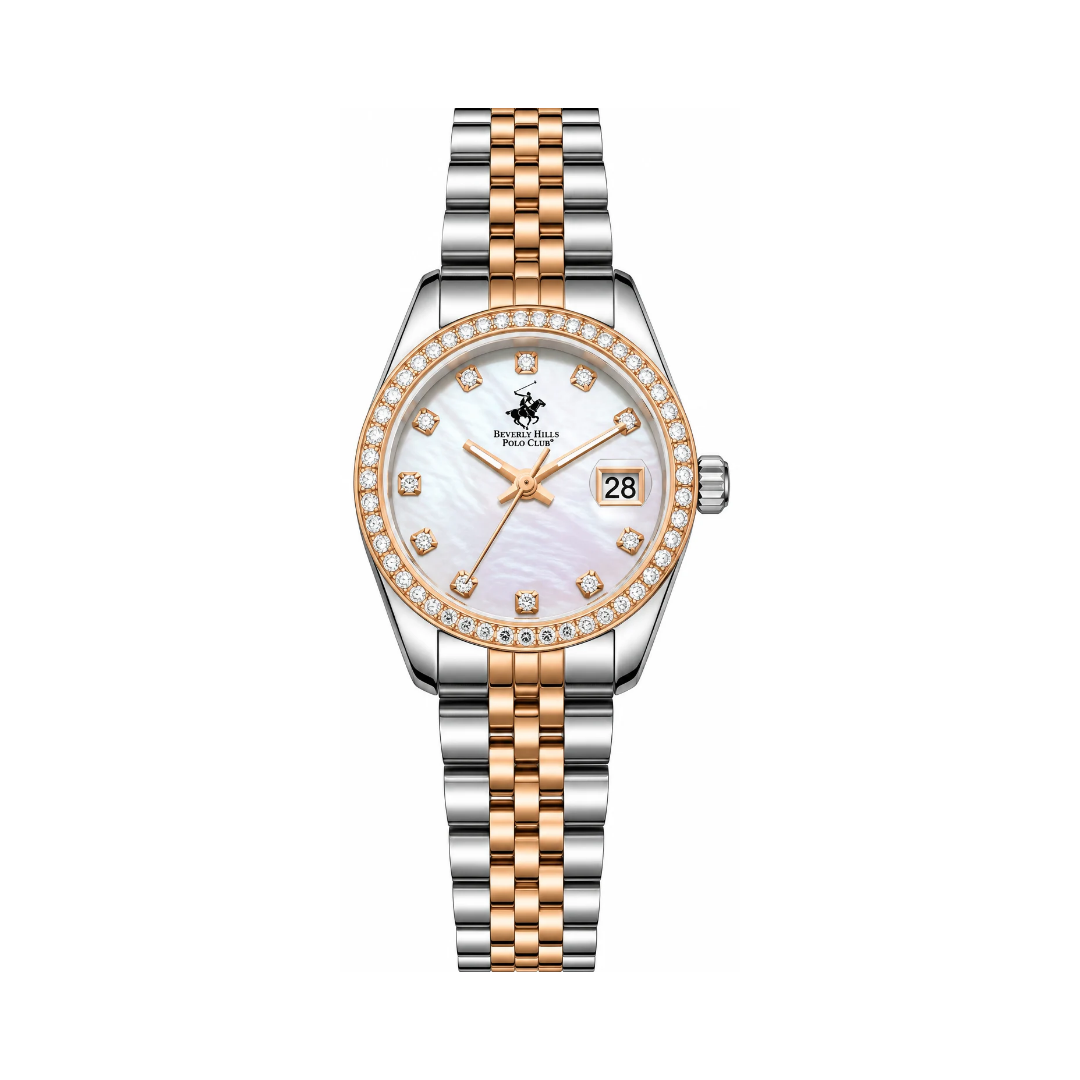 Beverly Hills Polo Club Women's Silver Dial Stainless Steel Quartz Watch BP3828X.520
