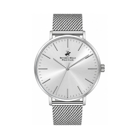 Beverly Hills Polo Club Men's Silver Dial Stainless Steel Watch BP3130X.330
