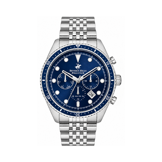 Beverly Hills Polo Club Men's Stainless Steel Multi Function Watch BP3354X.390