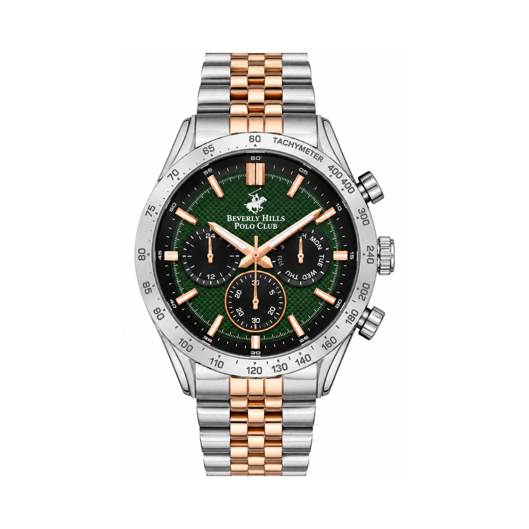 Beverly Hills Polo Club Men's Stainless Steel Multi Function Watch BP3316X.370