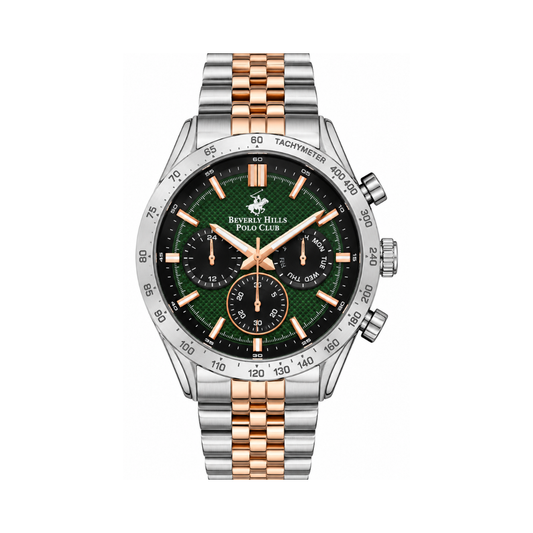 Beverly Hills Polo Club Men's Stainless Steel Multi Function Watch BP3316X.370