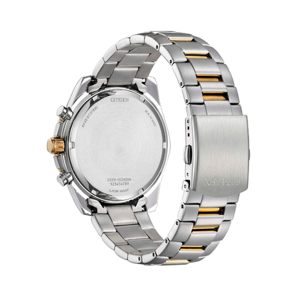 Citizen AN8206-53L Quartz Chronograph Metal Band Men Watch