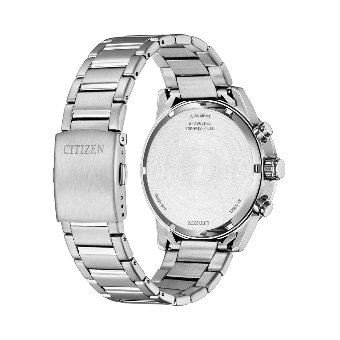 Citizen AN3681-57E Quartz Chronograph Stainless Steel Band Men Watch
