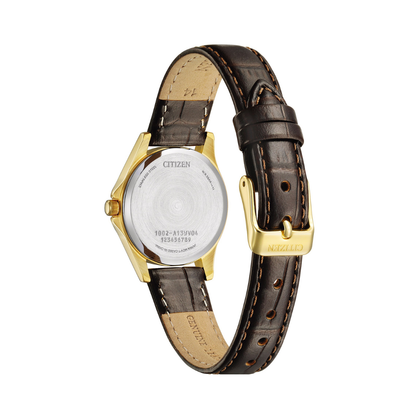 Citizen EQ0612-07A Leather Strap Women Watch