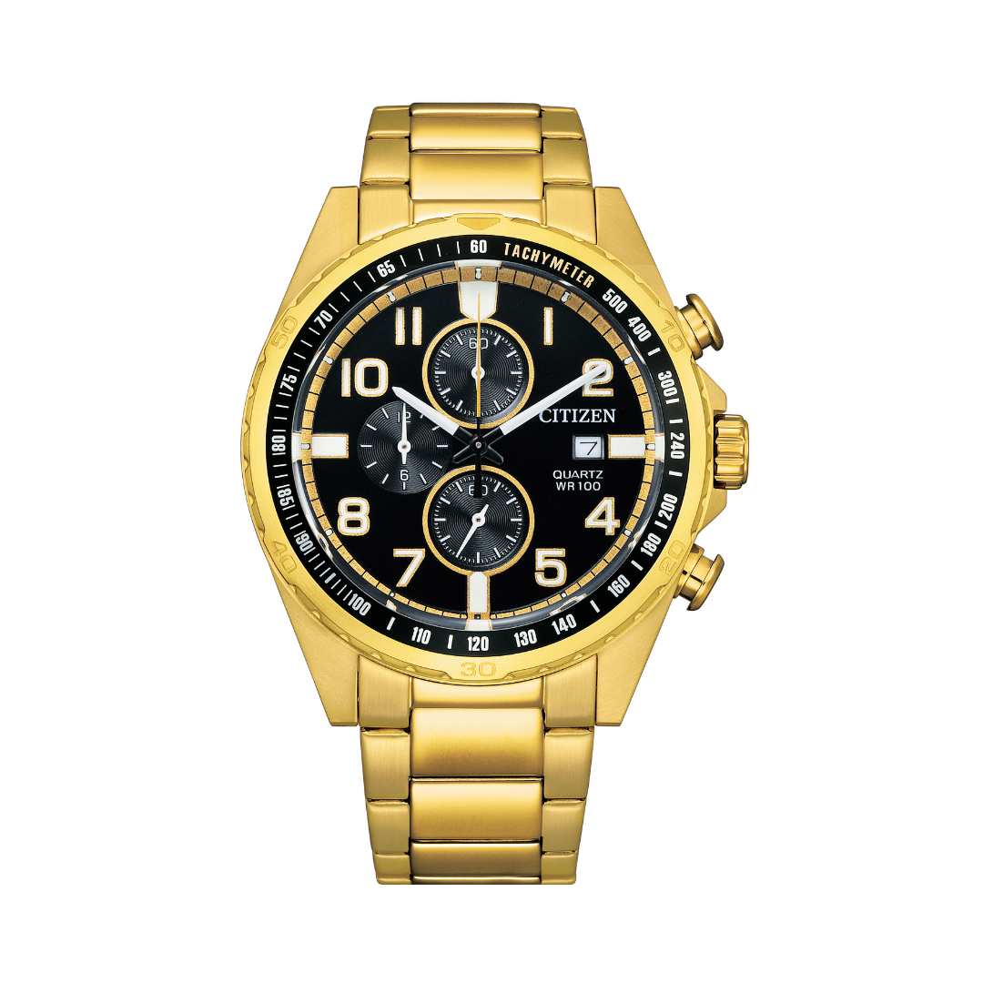 Citizen AN3652-55E Quartz Chronograph Stainless Steel Watch For Men