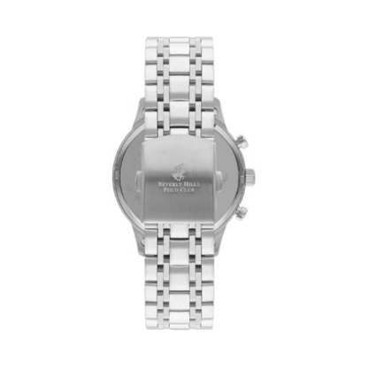 Beverly Hills Polo Club BP3367X.350 Men's Black Dial Multifunction Chronograph Stainless Steel Watch