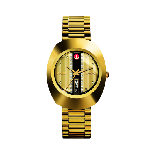 Rado Original Automatic R12413343 Yellow Gold Diamond Dial Men's Watch