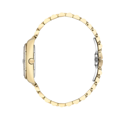 Beverly Hills Polo Club BP3596C.170 Women's Green Floral Dial Gold Stainless Steel Watch