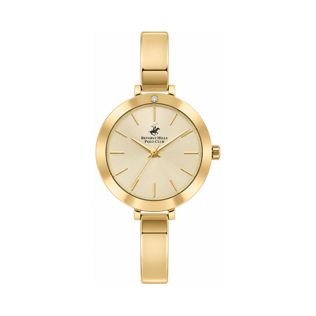 Beverly Hills Polo Club Women's Gold Dial Gold Stainless Steel Watch BP3331X.110
