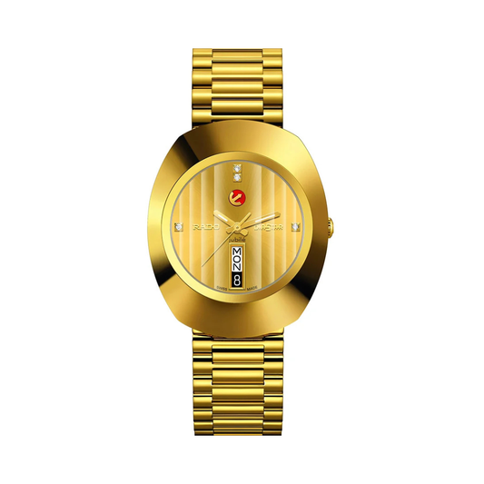 Rado Original Automatic Diamonds R12413773 Gold Dial 4-Diamond Men's Watch