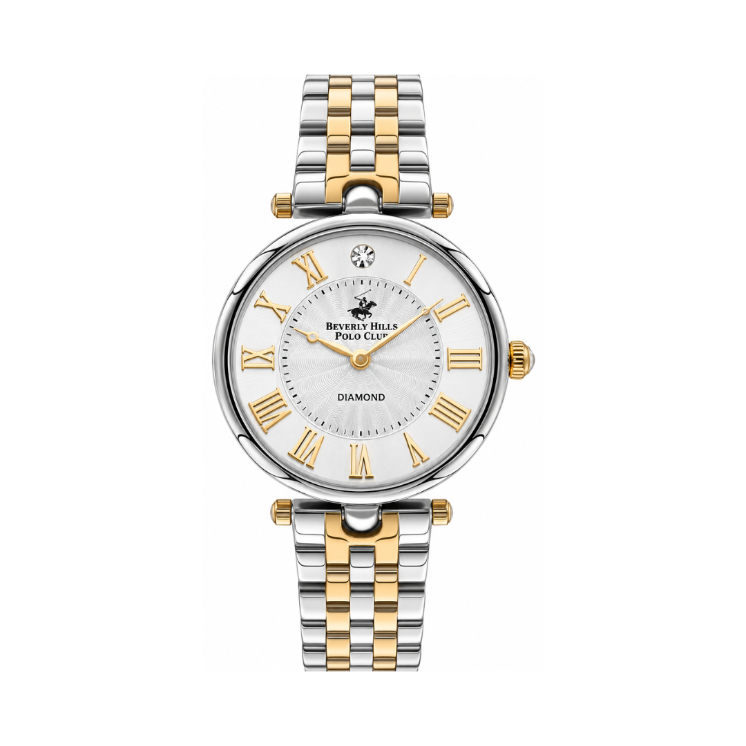 Beverly Hills Polo Club Women's Silver Dial Two-Tone Stainless Steel Watch BP3335X.230