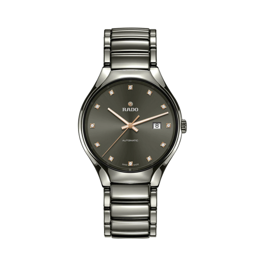 Rado True Automatic Diamonds R27057732 Grey Dial 40mm Men's Watch