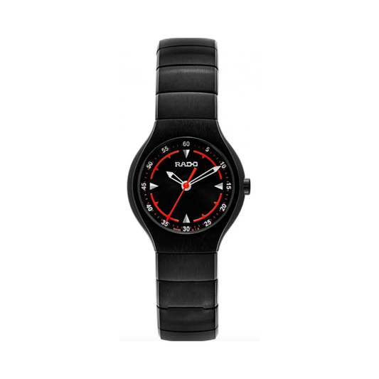 Rado True Active R27678152 Black Ceramic Red Dial Women's Watch