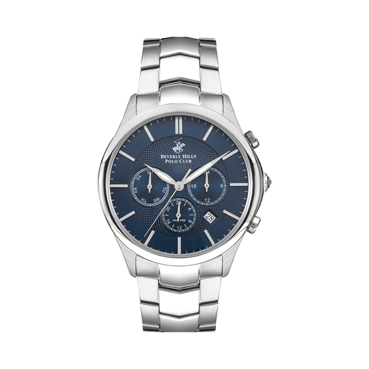 Beverly Hills Polo Club BP3232X.390 Men's Dark Blue Multifunction Stainless Steel Watch