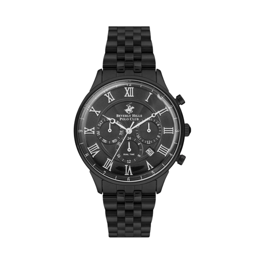 Beverly Hills Polo Club BP3237X.650 Men's Black Multi-Function Stainless Steel Watch