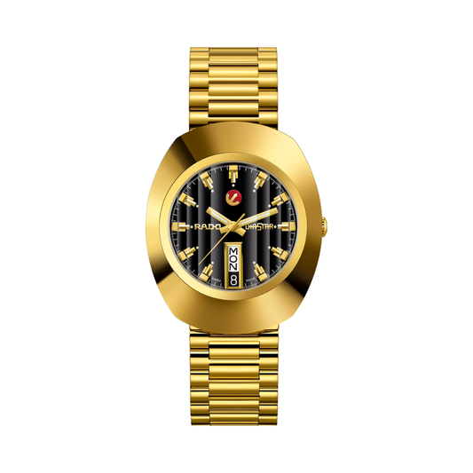 Rado Original Automatic R12413623 Black Dial Yellow Gold Men's Watch