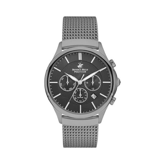 Beverly Hills Polo Club BP3233X.650 Men's Black Dial Black Stainless Steel Multifunction Watch