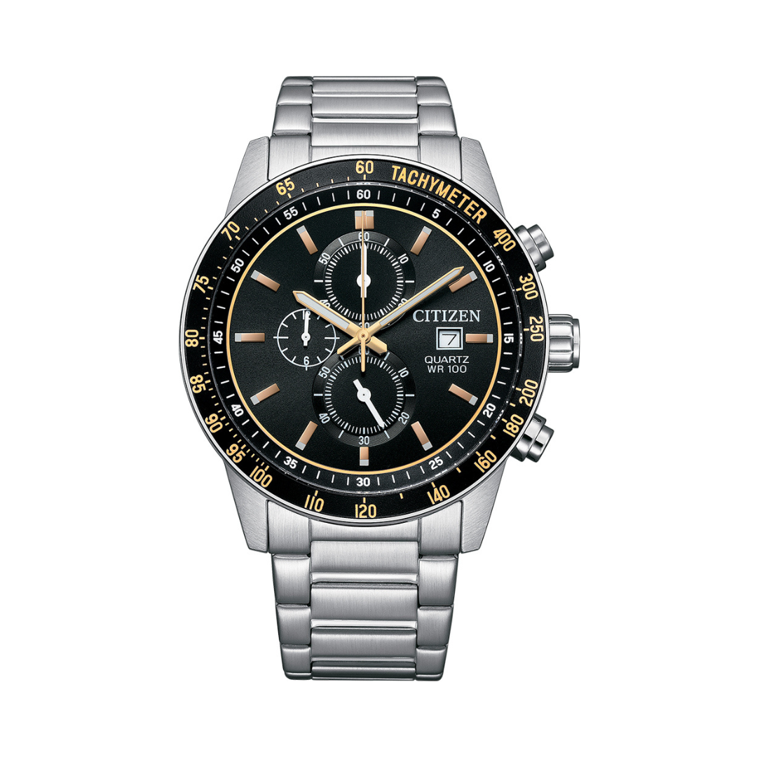 Citizen AN3681-57E Quartz Chronograph Stainless Steel Band Men Watch