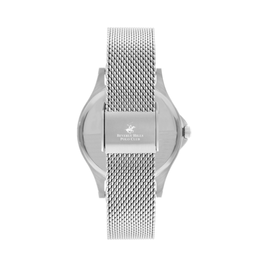 Beverly Hills Polo Club BP3242X.520 Women's Silver Dial Stainless Steel Mesh Watch