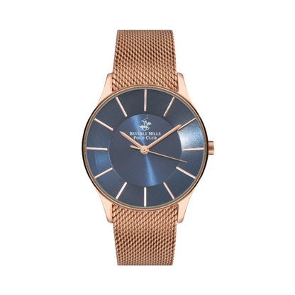 Beverly Hills Polo Club BP3287X.490 Women's Blue Dial Rose Gold Stainless Steel Watch
