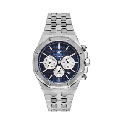 Beverly Hills Polo Club BP3051X.390 Men's Dark Blue Multifunction Stainless Steel Watch