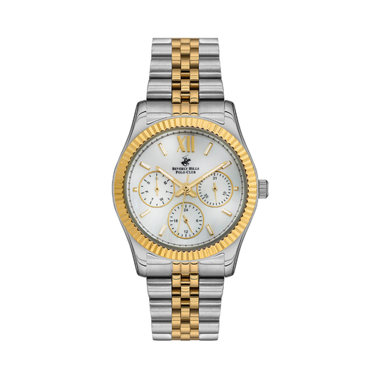 Beverly Hills Polo Club BP3169C.220 Women's Mother-of-Pearl Dial Two-Tone Stainless Steel Watch
