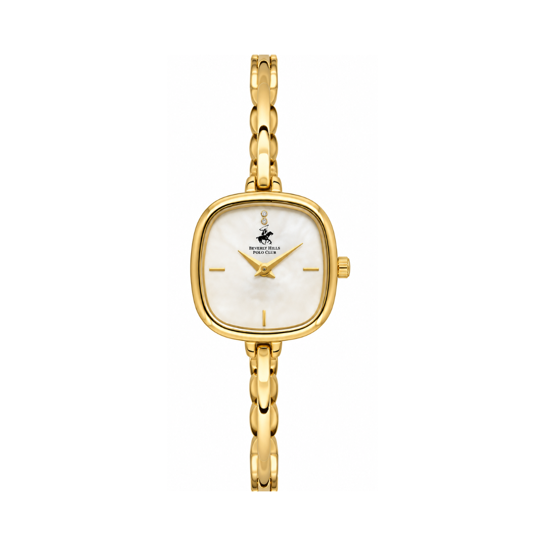 Beverly Hills Polo Club Women's Gold Dial Gold Stainless Steel Quartz Watch BP3748X.110