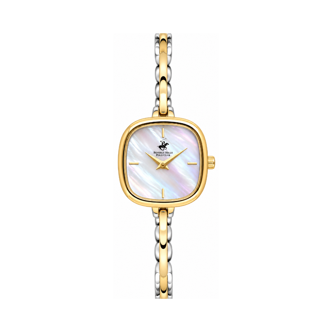 Beverly Hills Polo Club Women's White Dial Silver Stainless Steel Quartz Watch BP3748X.220