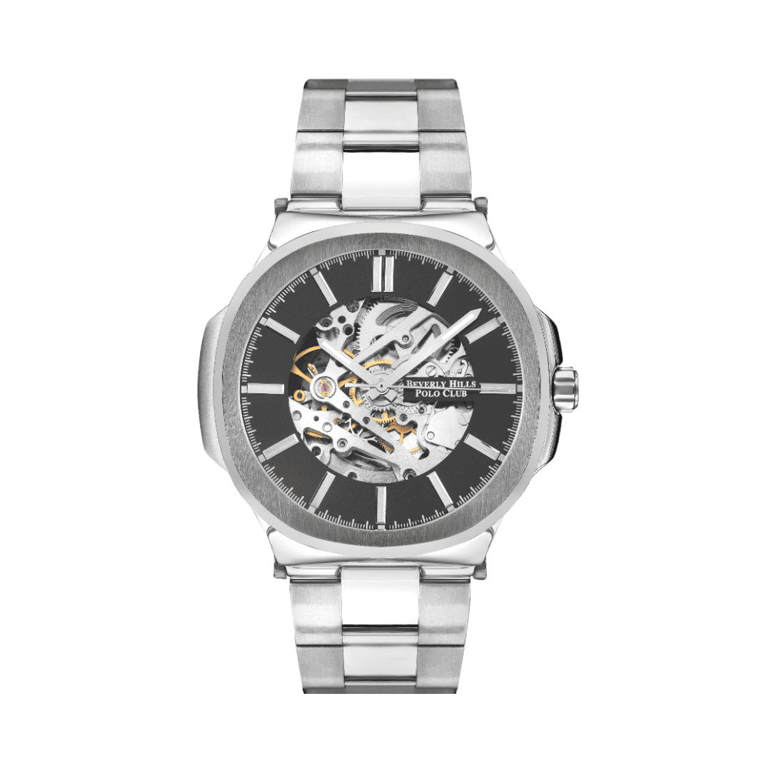 Beverly Hills Polo Club BP3347X.360 Men's Black Dial Stainless Steel Watch