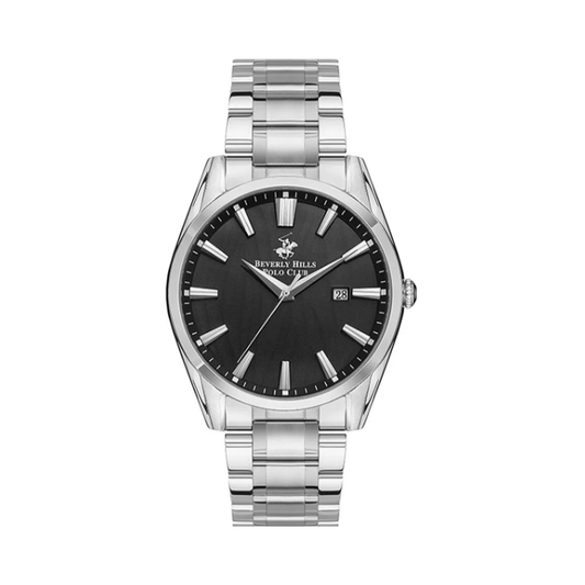 Beverly Hills Polo Club BP3356X.350 Men's Black Dial Stainless Steel Watch