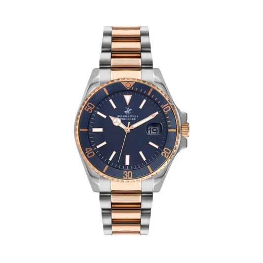 Beverly Hills Polo Club BP3018X.330 Men's Silver Dial Stainless Steel Watch