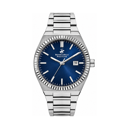Beverly Hills Polo Club BP3405X.390 Men's Dark Blue Dial Stainless Steel Watch