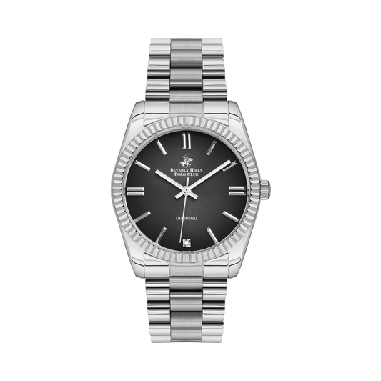 Beverly Hills Polo Club BP3172C.350 Women's Black Dial Stainless Steel Watch