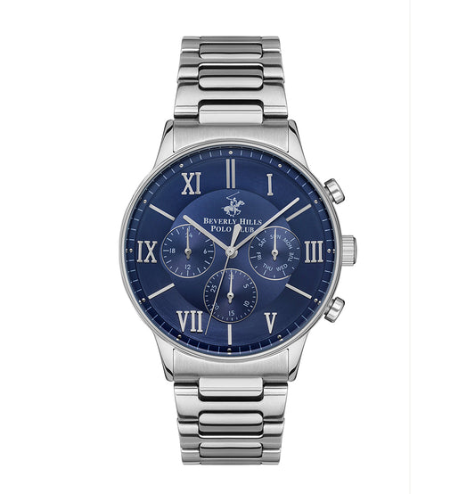 Daniel Klein Gents Blue Multifunction Stainless Steel Strap