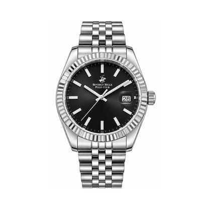 Beverly Hills Polo Club BP3018X.350 Men's Black Dial Stainless Steel Watch